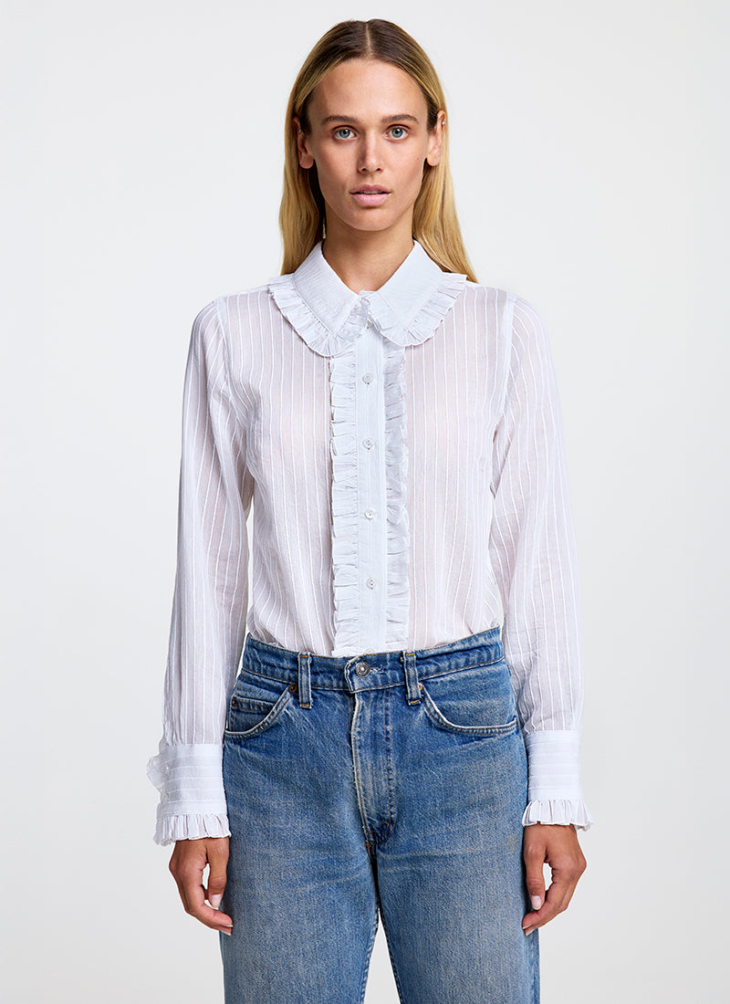 Smythe Ruffle Trim Shirt