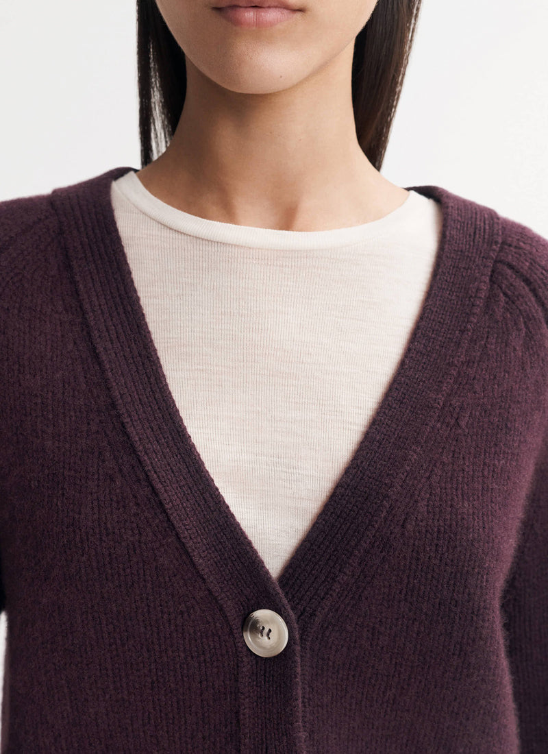 Soft Goat V-Neck Cardigan