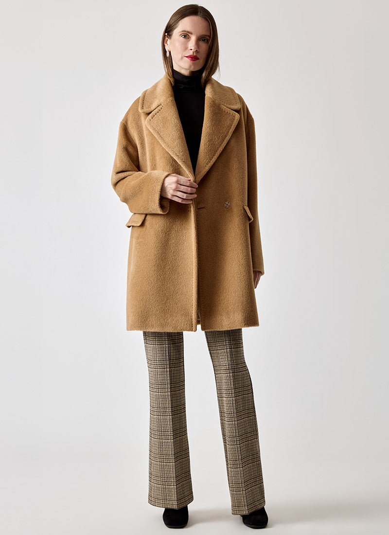 Tagliatore Astrid Camel Alpaca Coat