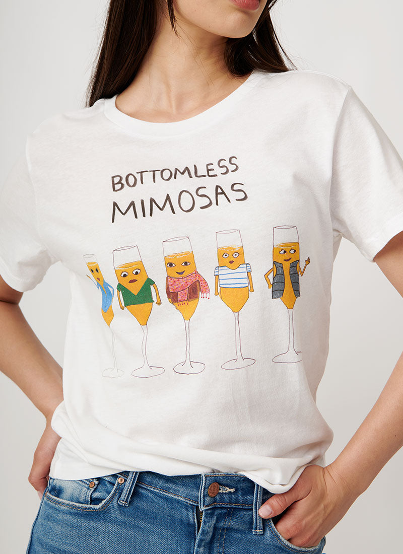 Unfortunate Portrait Bottomless Mimosa Crewneck T-Shirt