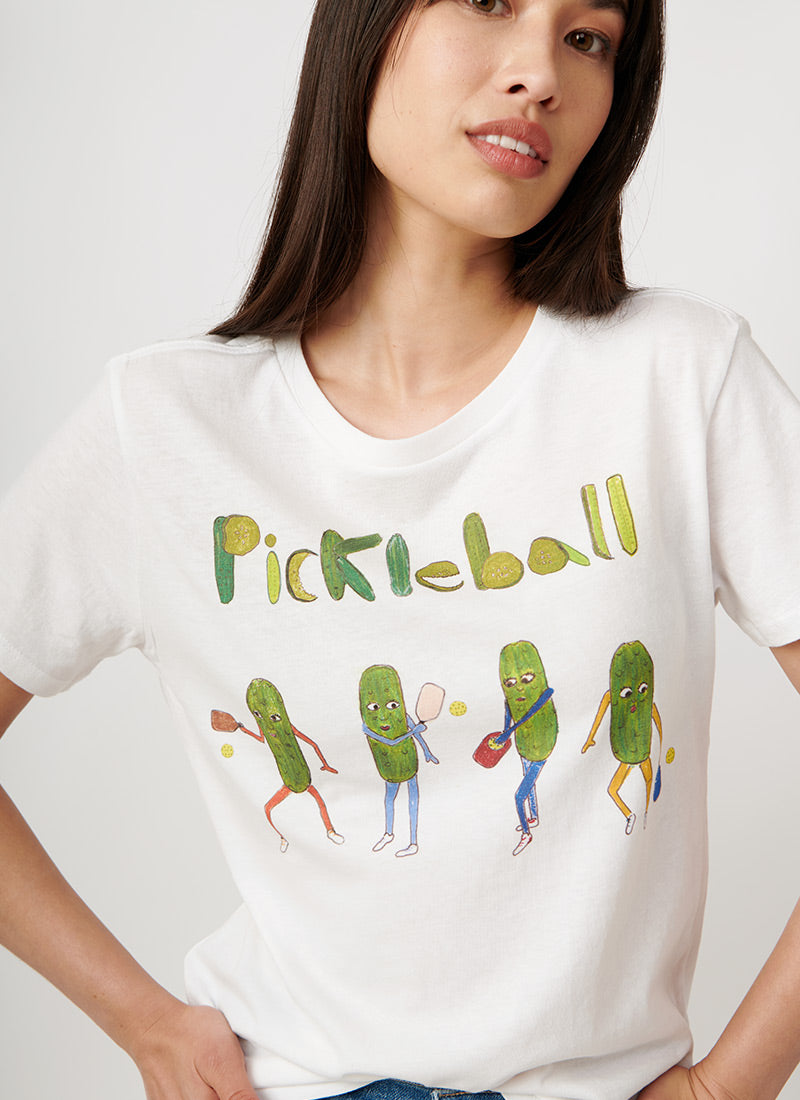 Pickleball Crewneck T-Shirt