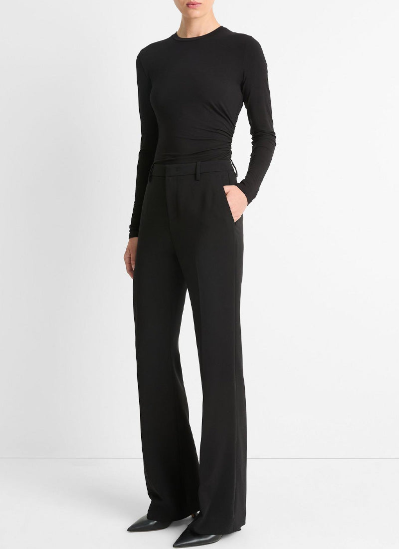 Mid-Rise Tailored Flare Pant