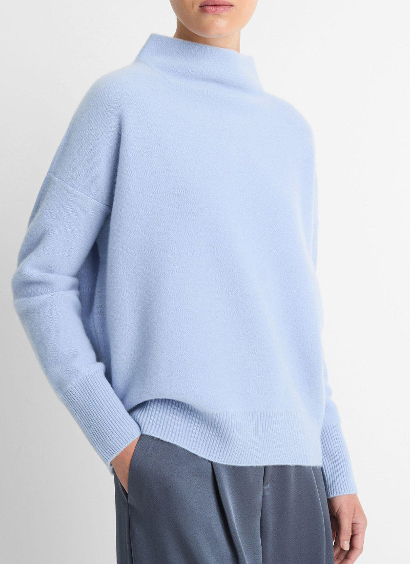 Vince Plush Cashmere Funnel Neck Sweater