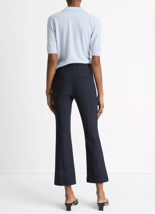 Vince Mid Rise Pintuck Crop Flare Pant