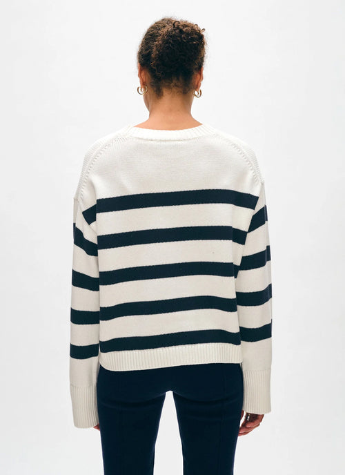 White + Warren Organic Cotton Easy Crew Neck Sweater