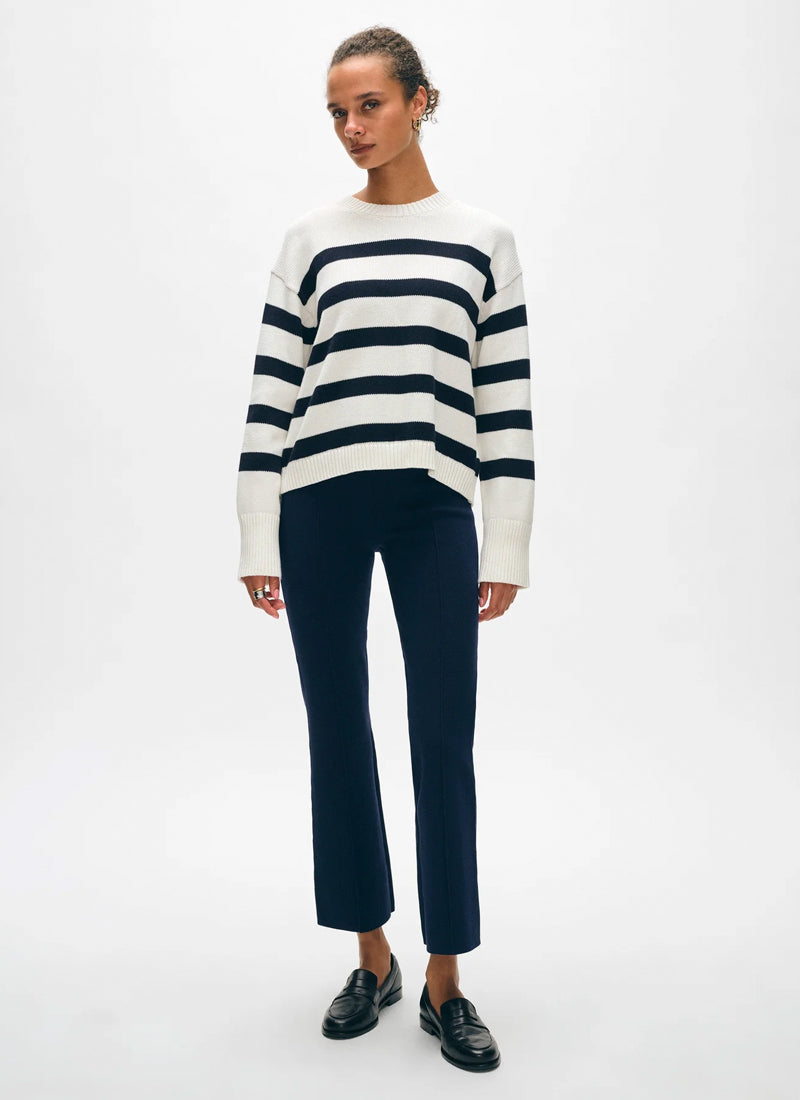 White + Warren Organic Cotton Easy Crew Neck Sweater