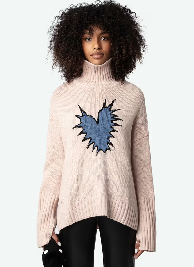 Zadig & Voltaire Alma We Heart Spike Turtleneck