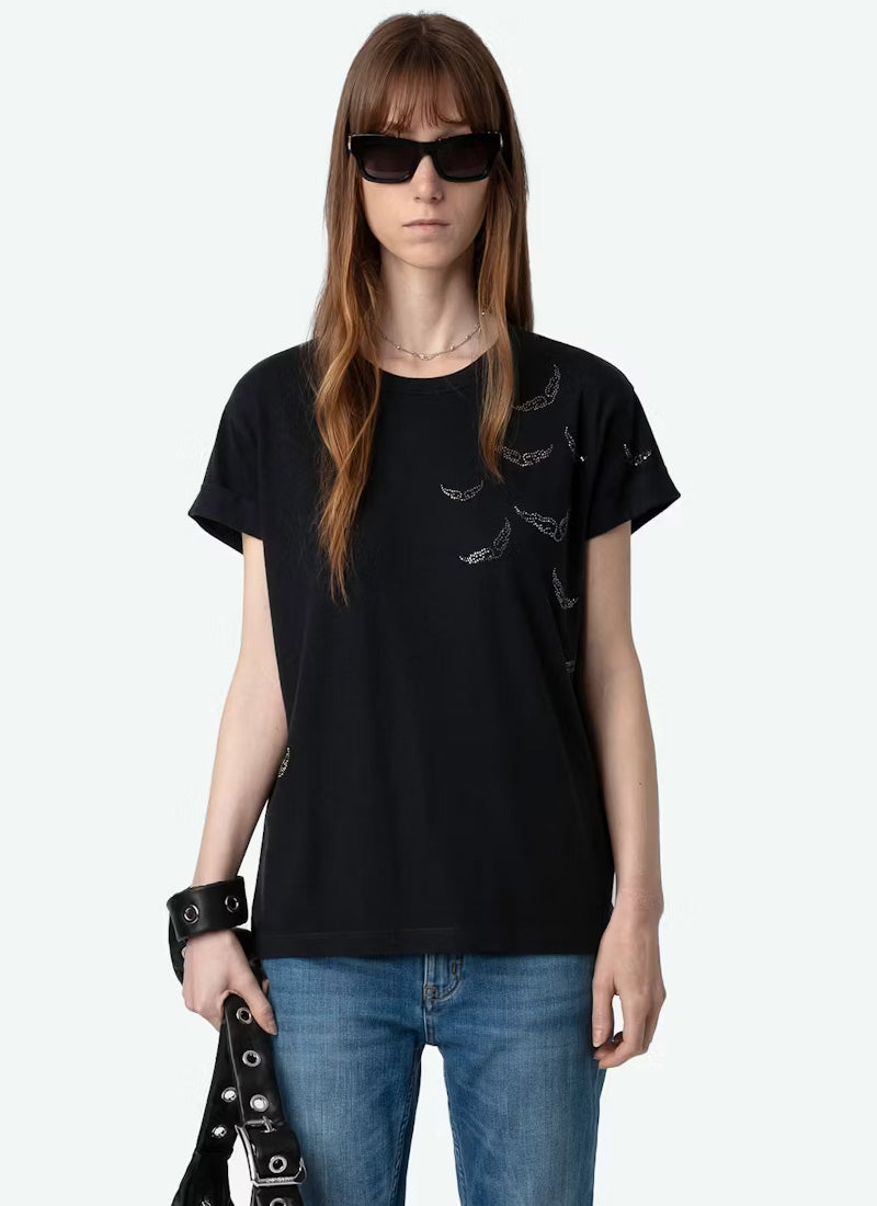 Zadig & Voltaire Anya Diamante Wings T-Shirt