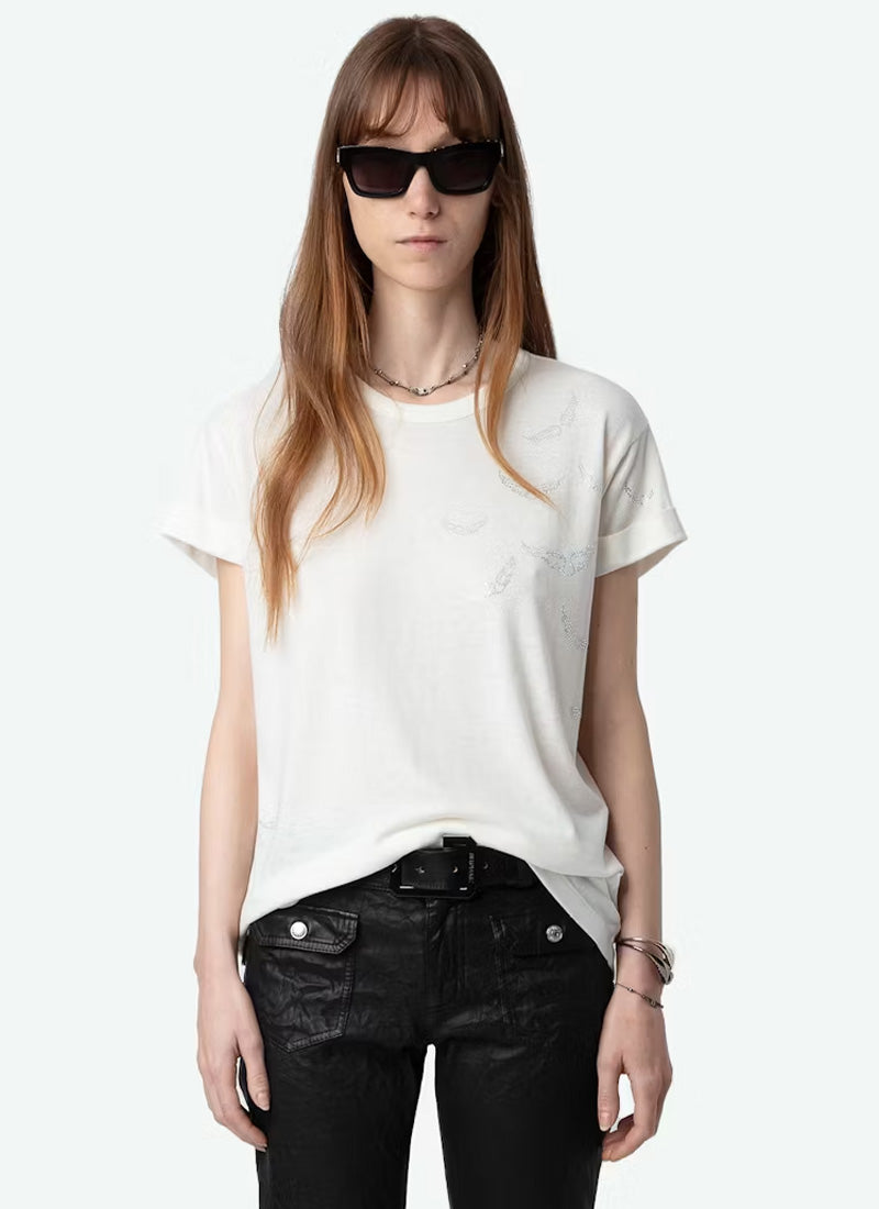 Zadig & Voltaire Anya Diamante Wings T-Shirt