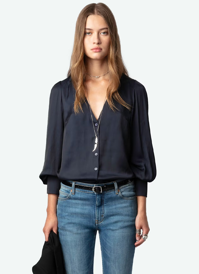 Zadig & Voltaire Tinous Satin Shirt