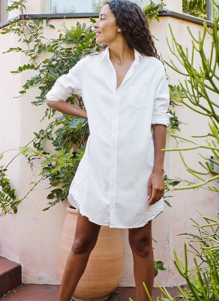 Mary White Denim Shirt Dress by Frank Eileen Andrews